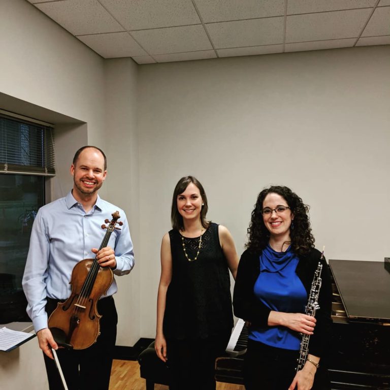 Loeffler Trio with LSM faculty Thomas Bandar, viola and Courtney Miller, oboe, 2018